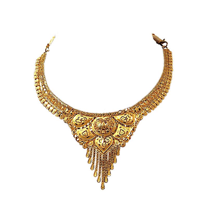 Gold necklace design 16 gram sales